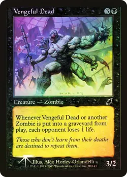 Scourge MTG FOIL Vengeful Dead Magic - Image 1