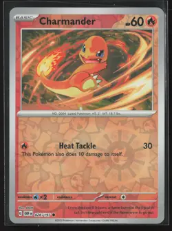 Charmander Common SV03: Obsidian Flames 026/197 NM Pokemon Card Reverse Holo - Image 1