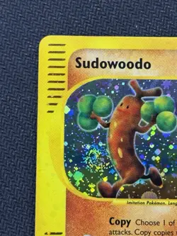 Pokemon TCG Sudowoodo H24/H32 Aquapolis Holo Rare Near Mint - Image 2