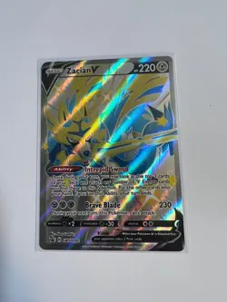 Zacian V (Shiny) SWSH292 Holo Promo Sword & Shield Promo Pokemon Lightly Played - Image 1