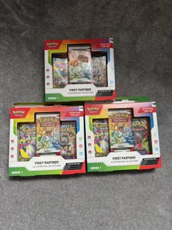 3x Pokemon TCG First Partner Illustration Collection Series 1 - Sealed ✅ - Image 1