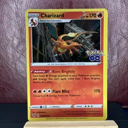 Charizard Holo Rare Pokemon GO 010/078 NM - Image 1
