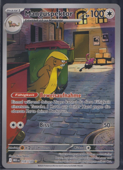 Pokemon - Manguspektor 153/132 Illustration Rare - Mega Entwicklungen - DE - NM - Image 1