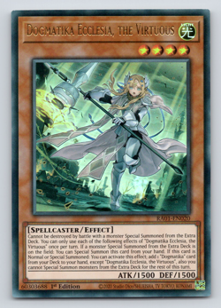 Dogmatika Ecclesia, the Virtuous - RA01-EN020 - Ultra Rare - 1st Edition Yugioh - Image 1