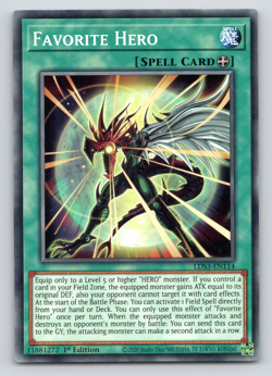 Favorite Hero - LDS3-EN114 - Common - 1st Edition - Yugioh - Image 1
