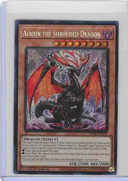 Albion The Shrouded Dragon RA05-EN019 - Secret Rare - Mint - Yugioh - Image 1