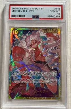 2024 Monkey D. Luffy PSA 10 One Piece Premium Booster PRB-01 Op05-119 Japanese - Image 1
