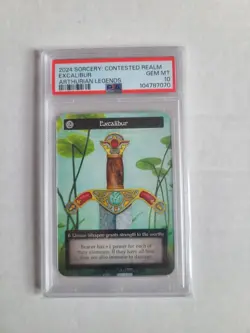 Sorcery Excalibur PSA 10 GEM MINT Unique Card Arthurian Legends RARE! - Image 5