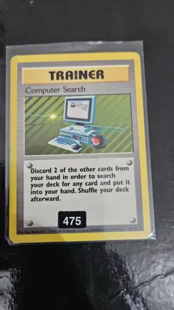 Computer Search 71/102 Rare Base Set Pokemon Card WOTC LP EXCELLENT - Image 1