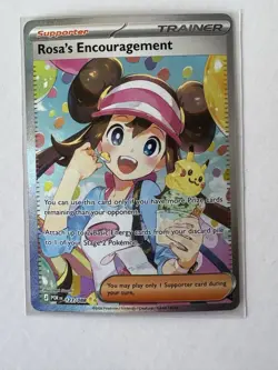 Rosa's Encouragement 123/088 SIR Perfect Order Pokemon Card Full Art Trainer - Image 1