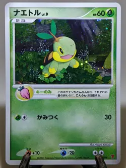 Turtwig 001/PPP Holo Players Fan Club Promo 2007 Japanese Pokemon Card EXC A132 - Image 1