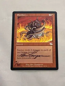 MTG Swelter Artist Proof and Signature Signed Thompson - Image 1