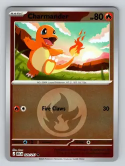 Charmander (Fire Energy) 020/217 Foil Ascended Heroes Pokemon Reverse Holo NM - Image 1