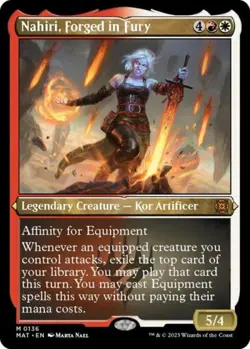 MTG English Nahiri, Forged in Fury (Foil Etched) NM Foil - Image 1