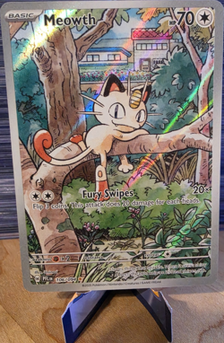 Pokemon Meowth 106/094 Me02: Phantasmal Flames Illustration Rare holo - Image 1