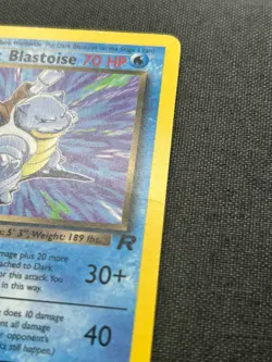 💧 2000 POKEMON TEAM ROCKET #20 DARK BLASTOISE NON HOLO RARE WOTC CARD 💧 - Image 5