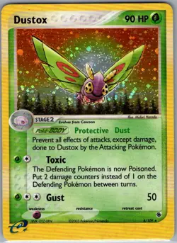 Dustox 6/109 Holo Ruby and Sapphire - Pokemon Card - LP - Image 1