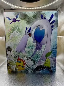 [USED] Ho-Oh Vs Lugia Japanese HGSS Pokemon Center Collection File Binder A - Image 1