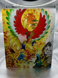 [USED] Ho-Oh Vs Lugia Japanese HGSS Pokemon Center Collection File Binder A - Image 2