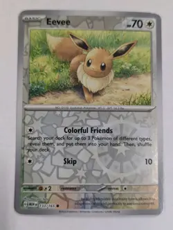 Eevee 133/165 Sv: Scarlet & Violet 151 Reverse Holo Pokemon TCG NM - Image 1