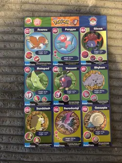 POKEMON Trivia 1999 Burger King Master Trainer Collector Set-COMPLETE-UNCUT 1-20 - Image 3