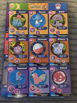 POKEMON Trivia 1999 Burger King Master Trainer Collector Set-COMPLETE-UNCUT 1-20 - Image 5