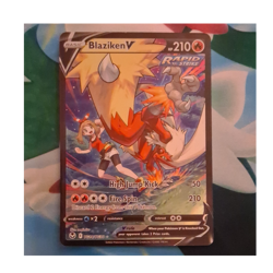 Pokemon Blaziken V TG14/TG30 Silver Tempest Ultra Rare Holo 210 HP Rapid Strike - Image 1