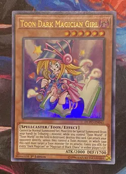 Yu-Gi-Oh TCG Toon Dark Magician Girl DUPO-EN041 Ultra Rare Holo - Image 1