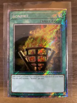 Yugioh Bonfire RA03-EN073 Platinum Secret Rare 1st Ed NM - Image 1