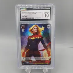 Disney Weiss Schwarz 100 Captain Marvel S104- 074 Super Rare CGC 10 Gem Mint - Image 1