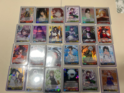 WEISS SCHWARZ ANIME CARD LOT & HANGER BOX BOOSTER PACK 109 CARD LOT - Image 1