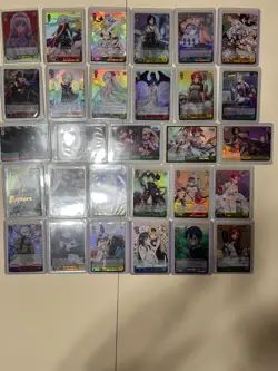 WEISS SCHWARZ ANIME CARD LOT & HANGER BOX BOOSTER PACK 109 CARD LOT - Image 4