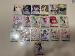 WEISS SCHWARZ ANIME CARD LOT & HANGER BOX BOOSTER PACK 109 CARD LOT - Image 5