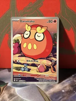 Pokemon TCG Darumaka Black Bolt Holo Card 097/086 Sv: Black Bolt Holo IR NM/M - Image 1