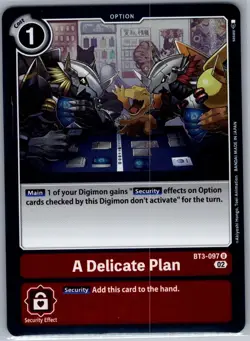A Delicate Plan BT3-097 U Release Special Booster 1.5 - Digimon Card Game - NM - Image 1