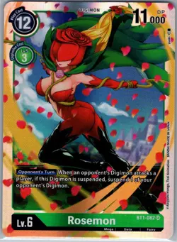 Rosemon BT1-082 SR Release Special Booster 1.0 - Digimon Card Game - NM - Image 1