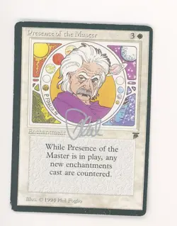 MTG Magic the Gathering Legends PRESENCE OF THE MASTER 💎 Signed Phil Foglio - Image 1