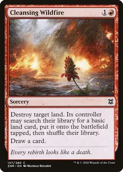 [MTG] Cleansing Wildfire (Foil) (137) (ZNR) LP-HP - Image 1