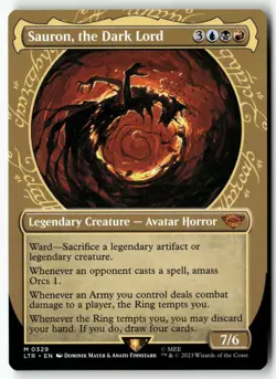 MTG Sauron, the Dark Lord (Showcase) Universes Beyond: The Lord of the Rings - Image 1