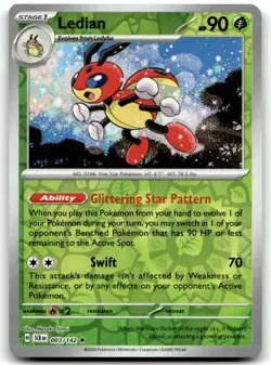 Ledian 3/142 Rare Deck Exclusives Pokemon Near Mint - Image 1