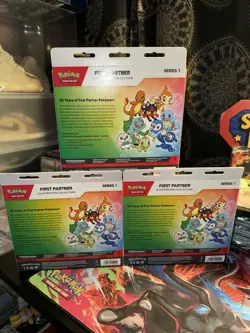 Pokemon TCG First Partner Illustration Collection Series 1 Factory Sealed Lot 3x - Image 2