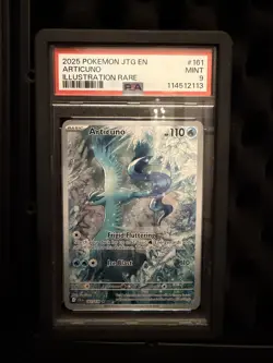 2025 POKEMON JTG EN-JOURNEY TOGETHER ILLUSTRATION RARE #161 ARTICUNO PSA 9 - Image 1