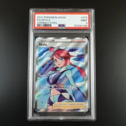 PSA 9 Skyla 072/072 Pokemon Shining Fates Holo Graded Card - Image 1