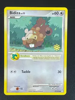 Bidiza 73/123 Geheimnisvolle Schatze Stamp Deutsch NM Pokemon - Image 1