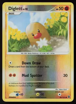 Diglett 85/132 Common Secret Wonders Pokemon Reverse Holo Moderately Played - Image 1