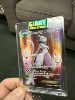Pokemon Mewtwo-EX TCG Full Art Ultra Rare Holo Card Breakthrough 158/162 - Image 2