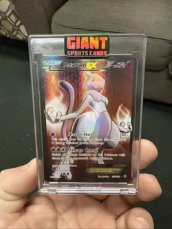 Pokemon Mewtwo-EX TCG Full Art Ultra Rare Holo Card Breakthrough 158/162 - Image 4