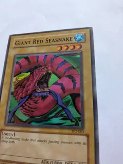 Yu-Gi-Oh TCG Giant Red Seasnake TP2-003 Tournament Pack Super Rare HEAVY PLAY - Image 2