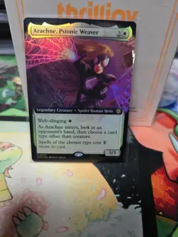 1 x Arachne, Psionic Weaver - Foil - Extended Art - Marvel's Spider-Man - NM-Min - Image 1