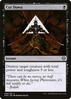 [MTG] Cut Down (Foil) (089) (DMU) LP-HP - Image 1